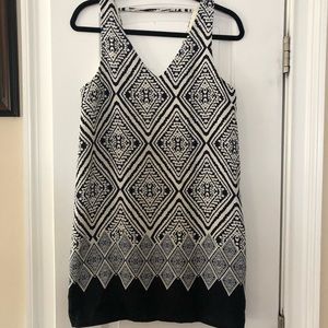 Women’s navy & white dress
